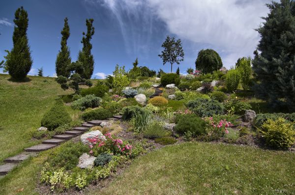 Steep Terrain Landscaping in New Lenox